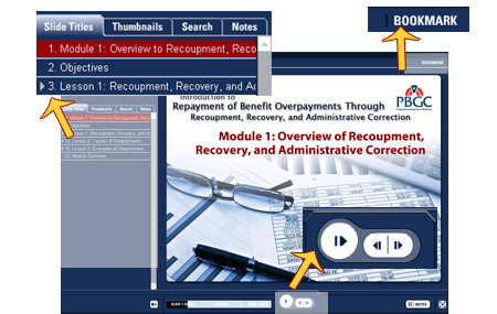 screenshot of navigation